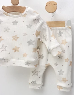 Compleu Little Star, ecru