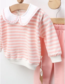 Compleu Malvina, model cu roz