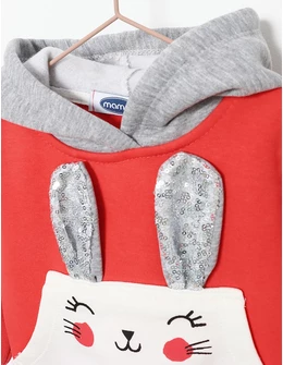 Compleu MAMAX RABBIT gri-caramiziu 2