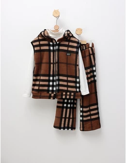 Compleu polar New Kids Fashion, maro