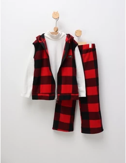Compleu polar New Kids Fashion, rosu