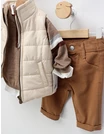 Compleu premium, 4 piese, crem-bej-maro picture - 3