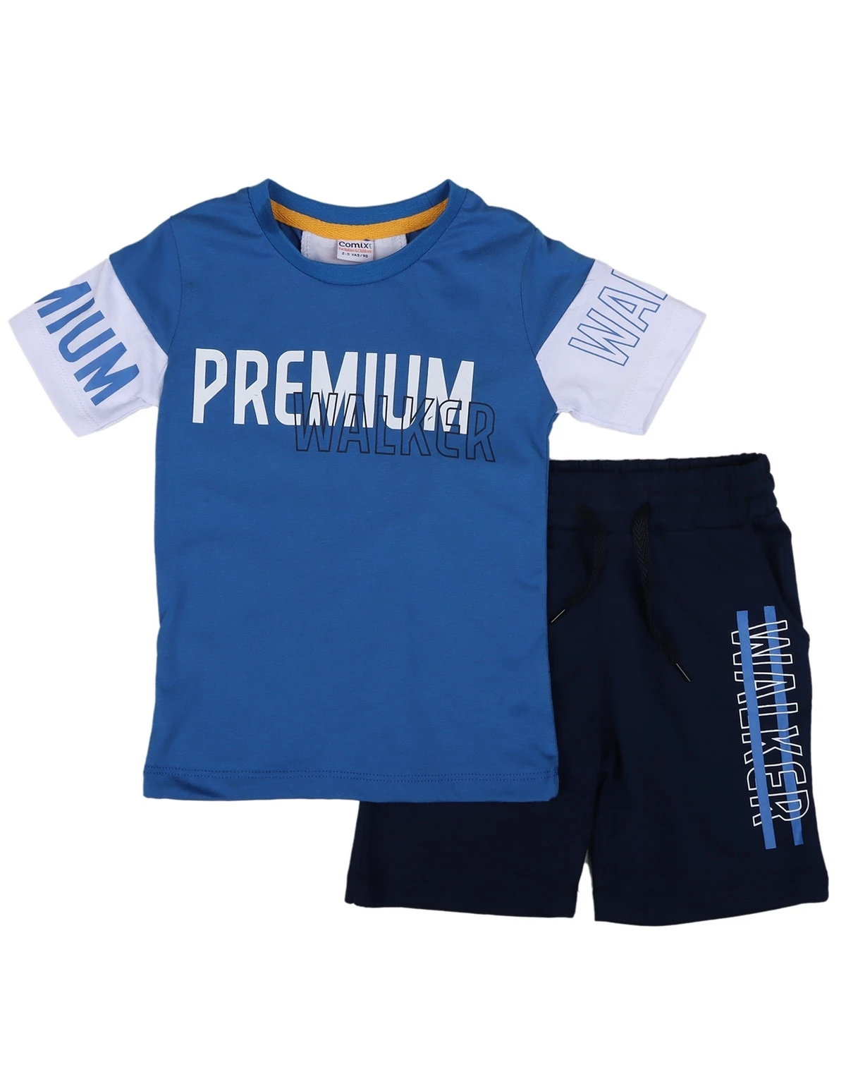 Compleu premium albastru-alb