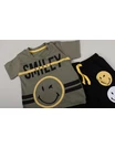 Compleu Smiley de vara model kaki 2