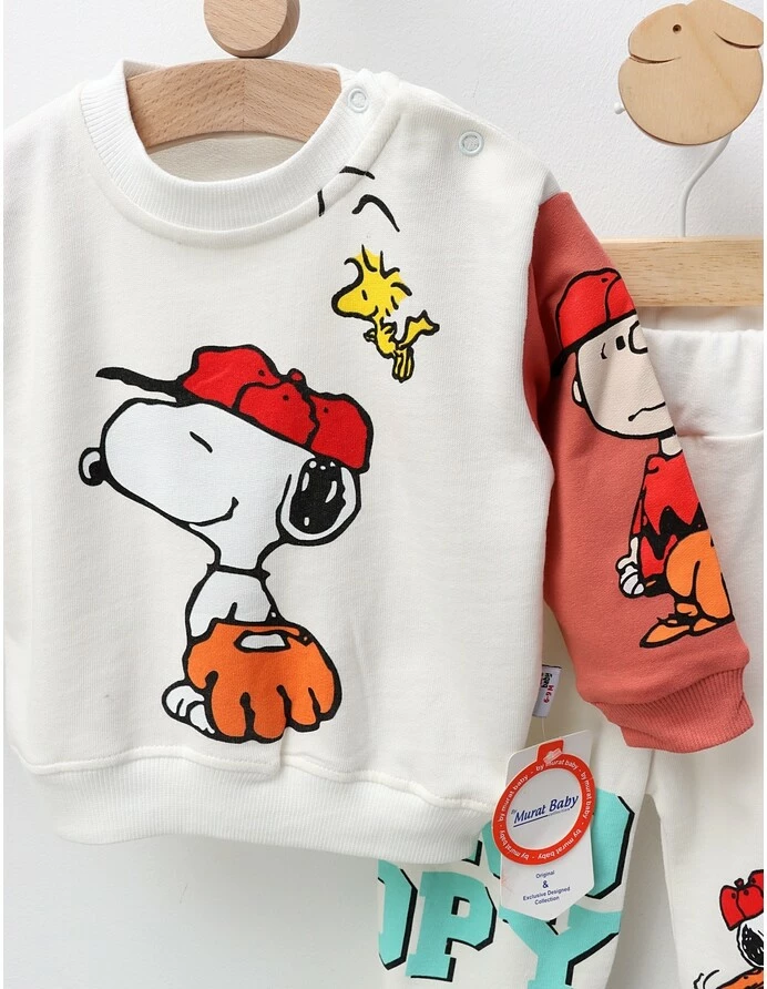 Compleu Sport Snoopy, alb-multicolor picture - 2