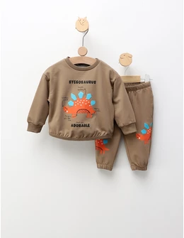 Compleu Stegosaurus Adorable, maro