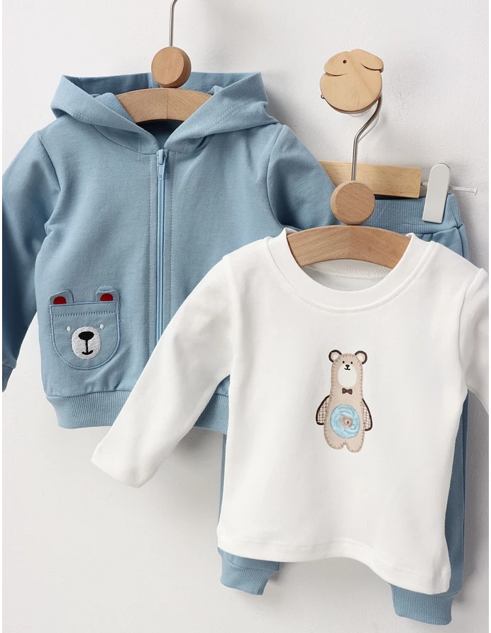 Compleu Twins Bear, cu albastru picture - 3