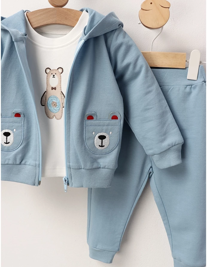 Compleu Twins Bear, cu albastru picture - 5