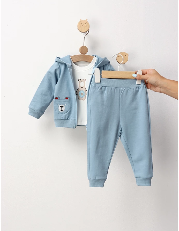 Compleu Twins Bear, cu albastru picture - 6