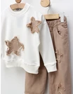 Compleu Two Stars, model alb-bej picture - 2