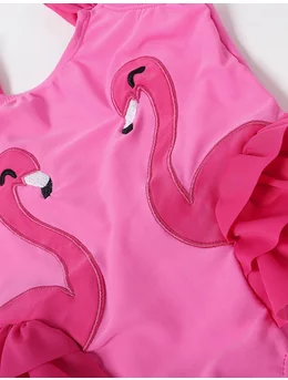 Costum de baie 1 piesa flamingo 2