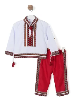 Costum national SIMON alb-rosu 1
