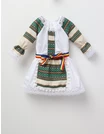 Costum popular fetite Otilia verde-crem picture - 3