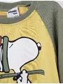 Costumas 2 piese Snoopy Dog galben-verde 3