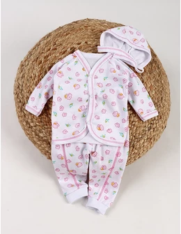 Costumas 3 piese, bebelusi Norisori, roz