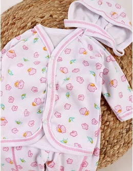 Costumas 3 piese, bebelusi Norisori, roz