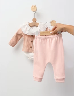 Costumas 3 piese, Daria, model cu bej