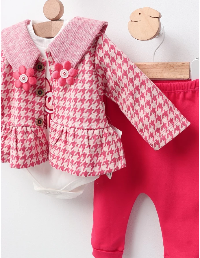 Costumas 3 piese, Melissa, model ciclam picture - 2