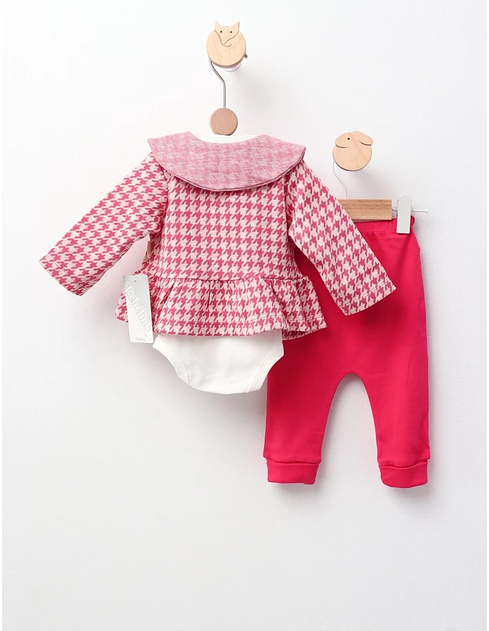 Costumas 3 piese, Melissa, model ciclam picture - 4