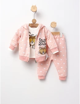 Costumas 3 piese, Stay wild, corai