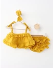 Costumas 3 piese Summer model galben 1