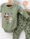 Costumas 3 piese Ursul Astronaut, verde picture - 2