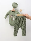 Costumas 3 piese Ursul Astronaut, verde picture - 3
