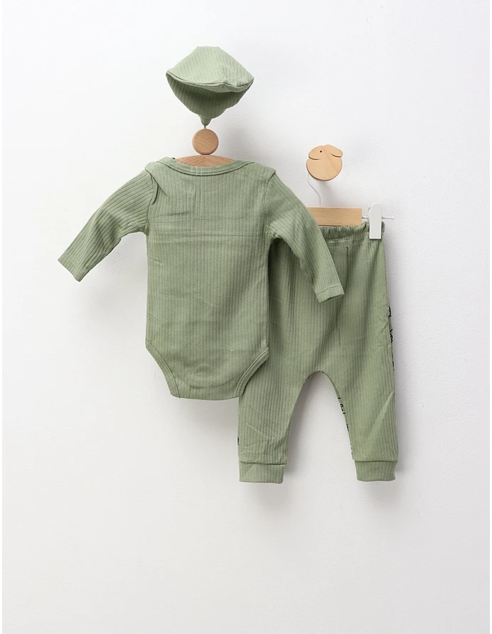 Costumas 3 piese Ursul Astronaut, verde picture - 4