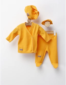 Costumas 4 piese, Anell, model galben