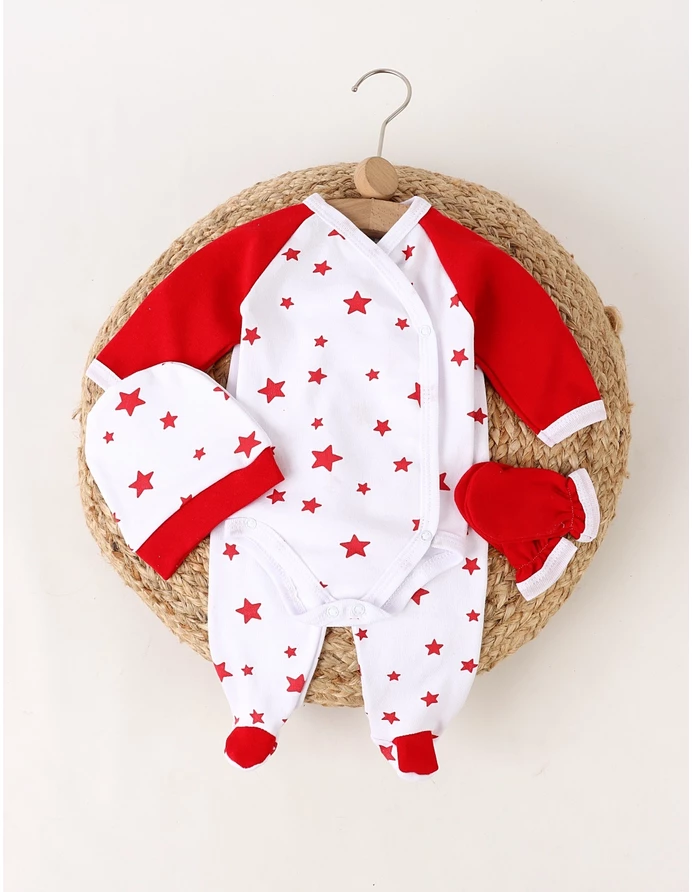 Costumas 4 piese, Stelute cu rosu picture - 2