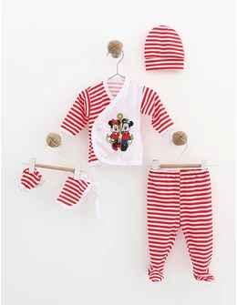Costumas 5 piese MIckey&Minnie rosu 1