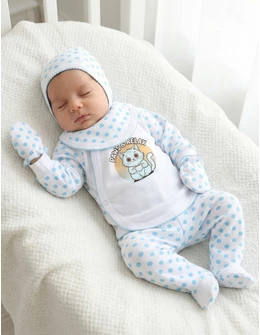 Costumas 5 piese Paws & Relax blue