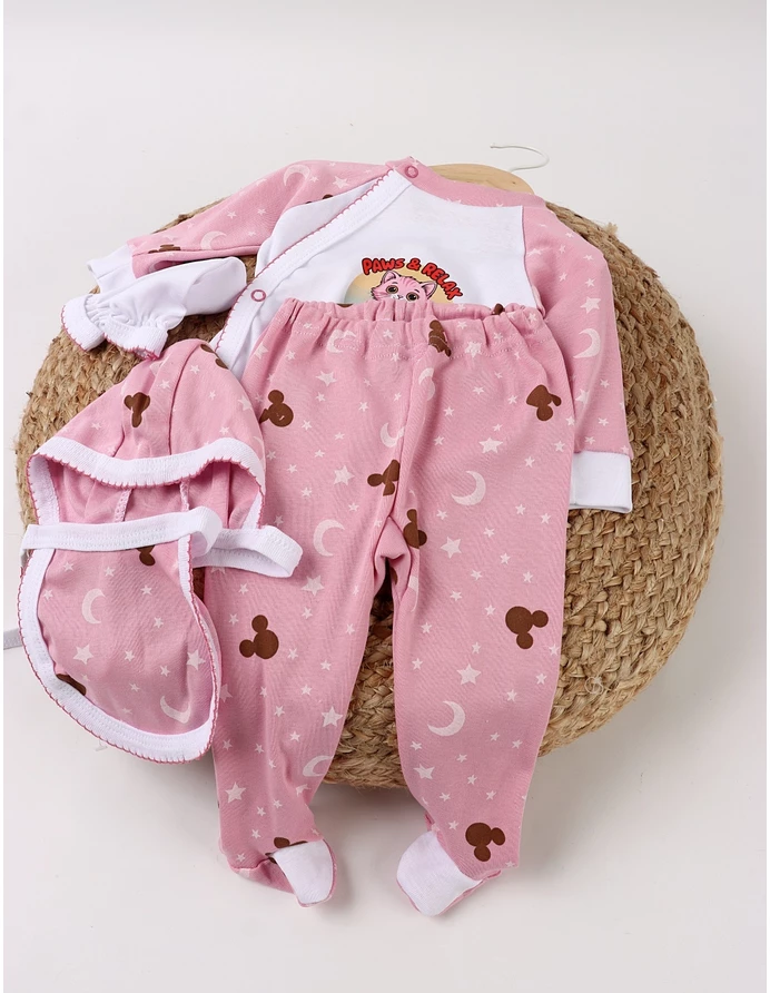 Costumas 5 piese Paws & Relax roz stele picture - 5