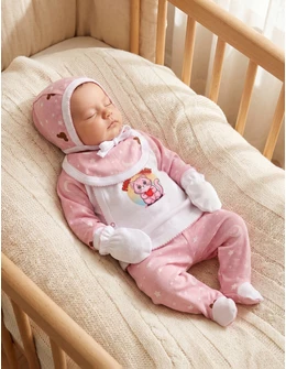 Costumas 5 piese Paws & Relax roz stele
