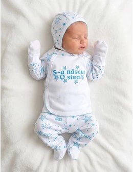 Costumas 5 piese 'S-a nascut o stea' blue