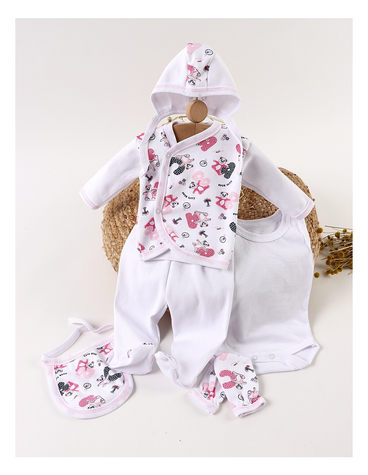 Costumas 6 piese Cute Bear, multicolor