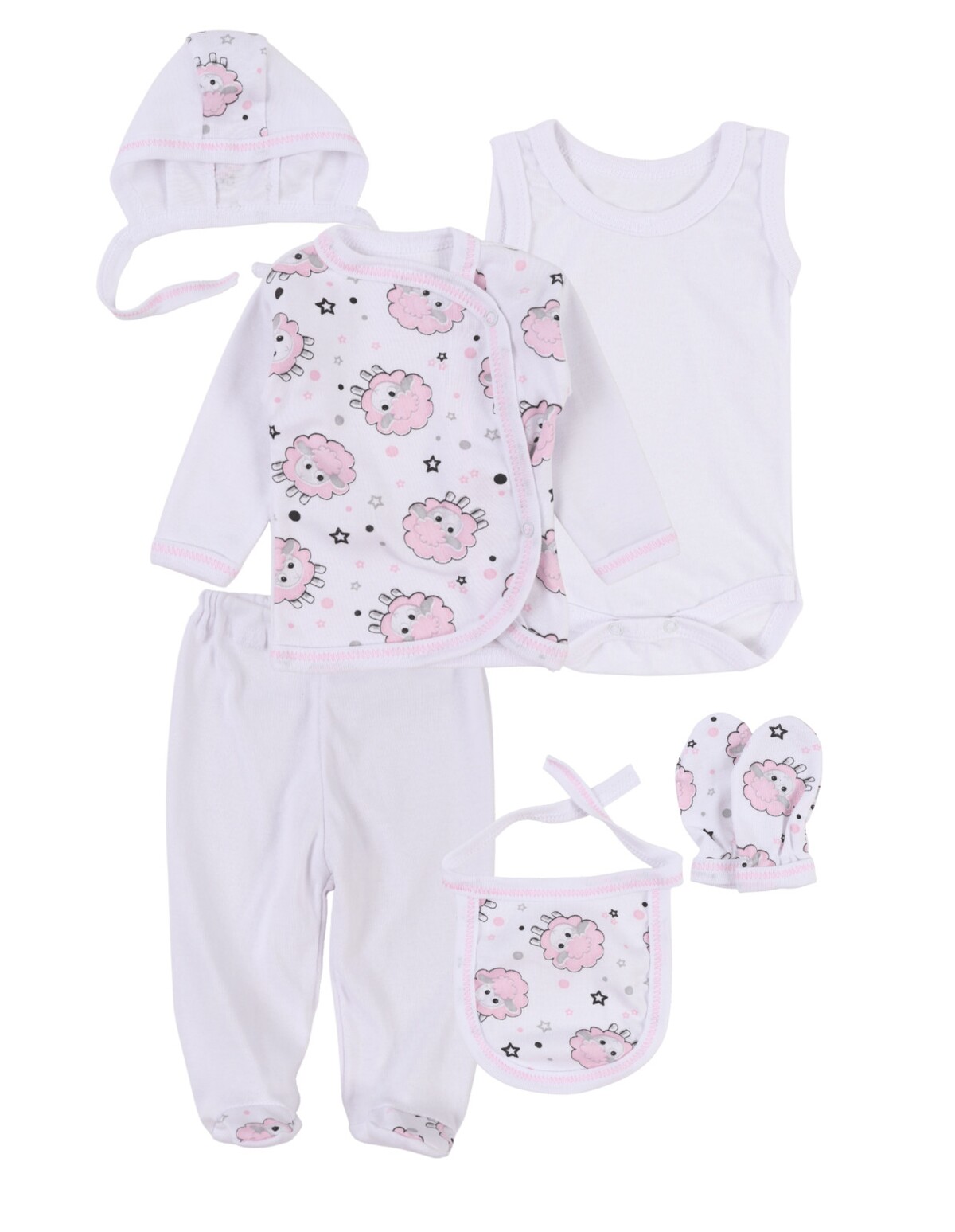 Costumas 6 piese Oite, roz