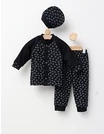Costumas bebe, bumbac 3 piese, bleumarin picture - 1
