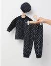 Costumas bebe, bumbac 3 piese, bleumarin picture - 3