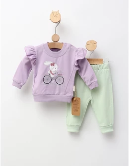 Costumas Bike Rabbit, cu mov