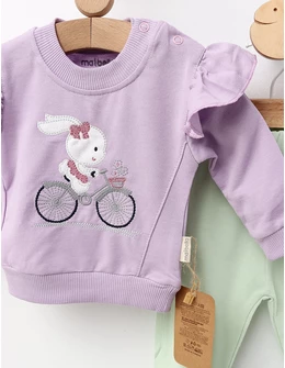 Costumas Bike Rabbit, cu mov