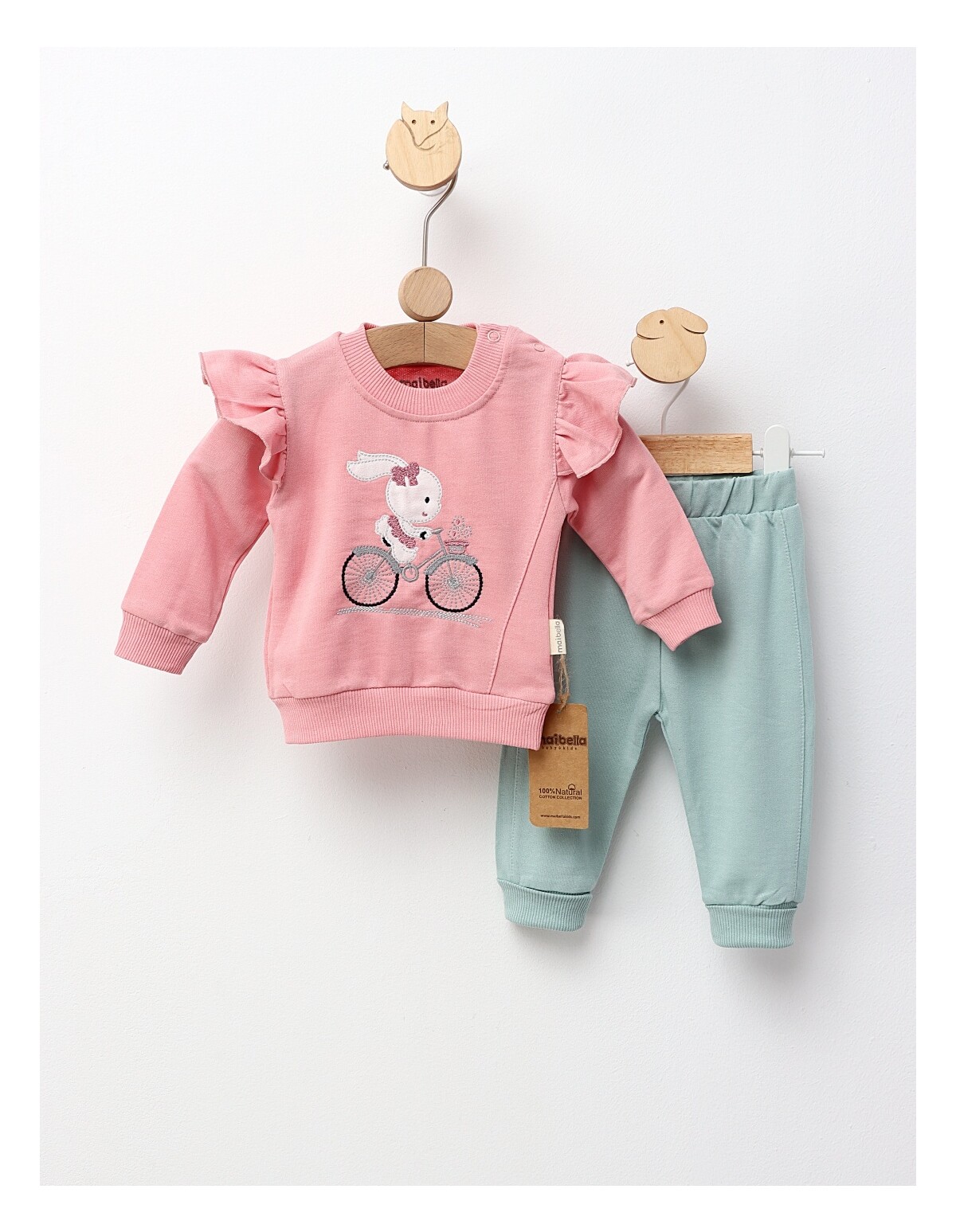 Costumas Bike Rabbit, cu roz