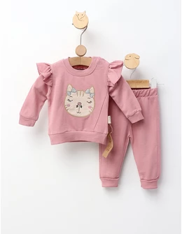 Costumas Cute Little Cat, roz-prafuit