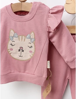 Costumas Cute Little Cat, roz-prafuit