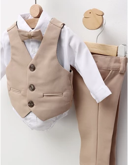Costumas elegant Ares, alb-crem