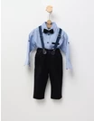 Costumas elegant cu papion, EFBEY albastru picture - 5