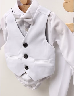 Costumas elegant Porthos, alb