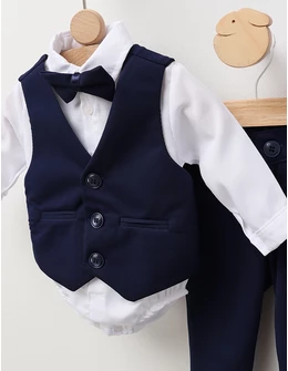 Costumas elegant Porthos, bleumarin