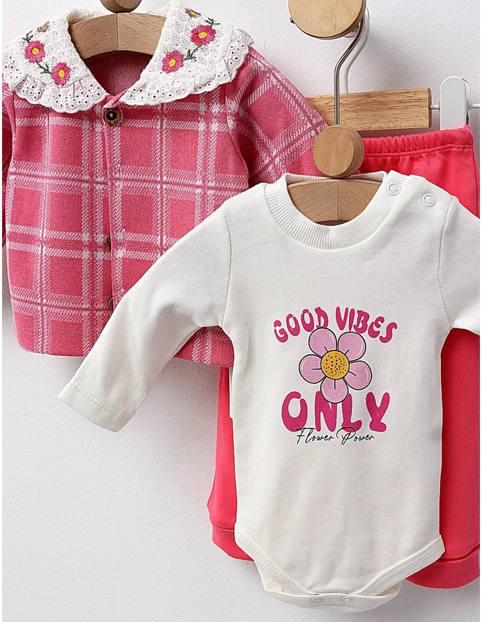 Costumas Good Vibes Only, cu roz picture - 6