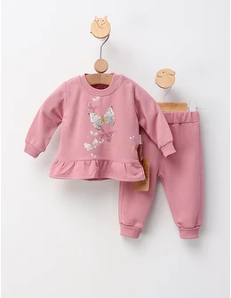 Costumas Hello Beautiful, cu roz-prafuit